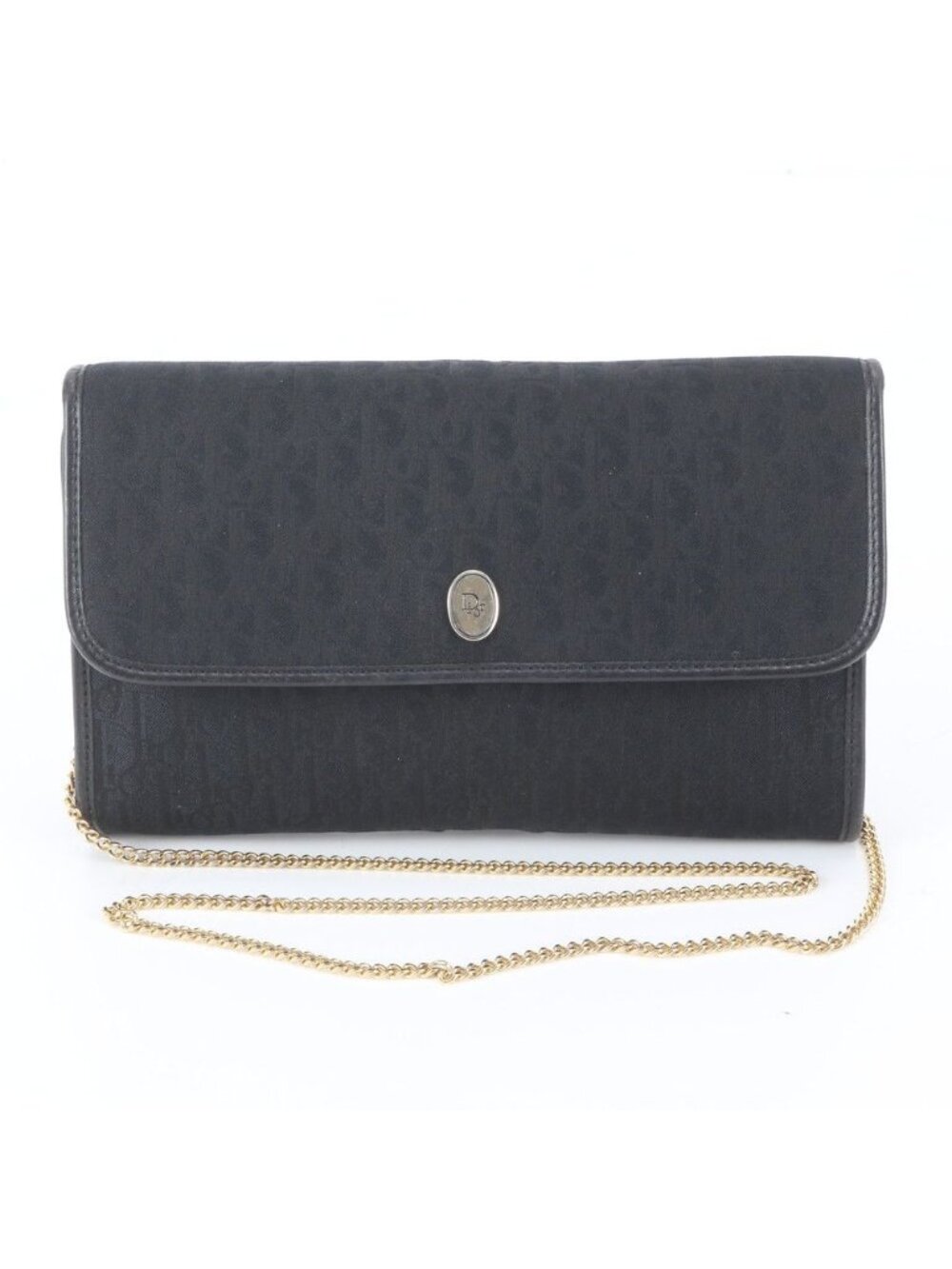 Dior Trotter Leather 2-Way Chain Shoulder Bag